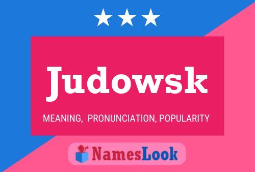 Judowsk Namensposter