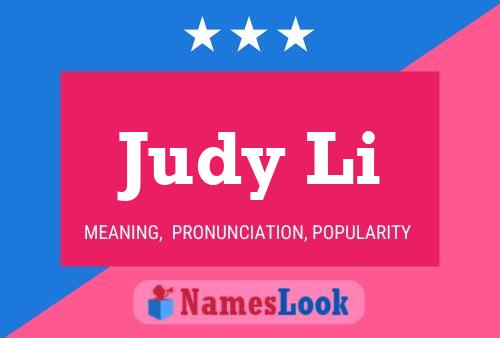 Judy Li Namensposter