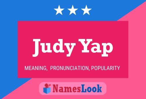 Judy Yap Namensposter