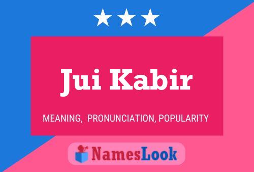 Jui Kabir Namensposter