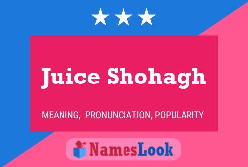 Juice Shohagh Namensposter