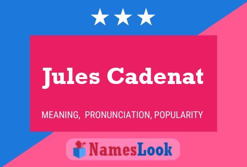 Jules Cadenat Namensposter