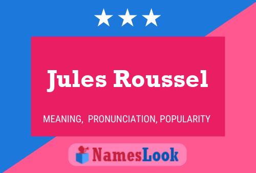 Jules Roussel Namensposter