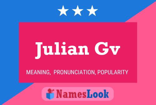 Julian Gv Namensposter