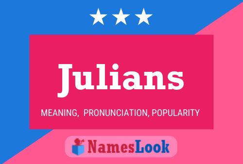 Julians Namensposter