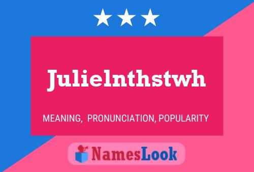 Julielnthstwh Namensposter