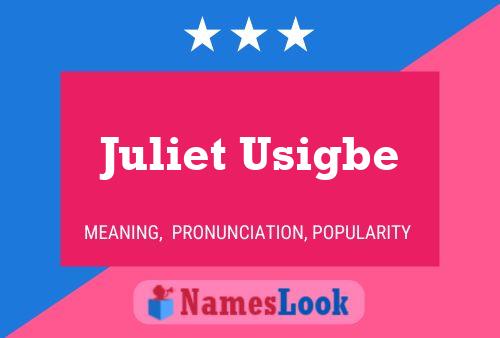 Juliet Usigbe Namensposter