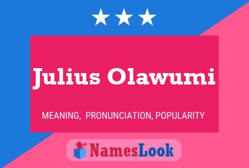 Julius Olawumi Namensposter