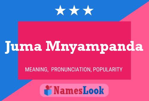 Juma Mnyampanda Namensposter