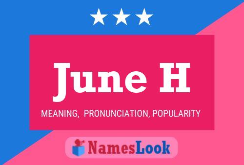 June H Namensposter