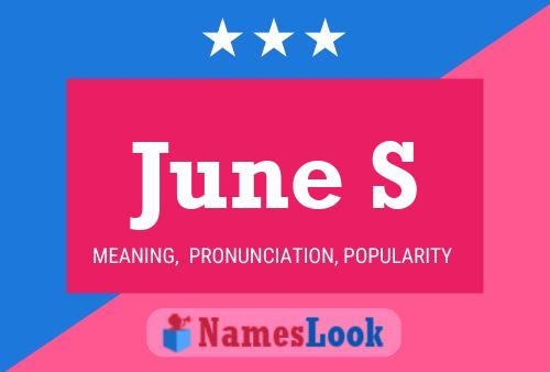 June S Namensposter