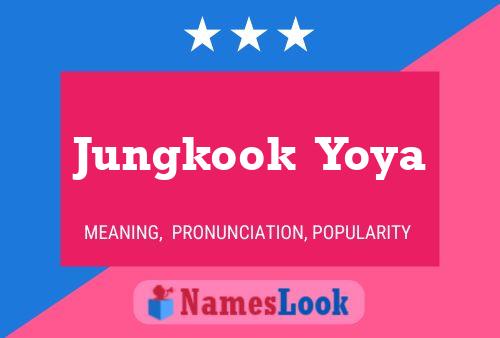 Jungkook  Yoya Namensposter