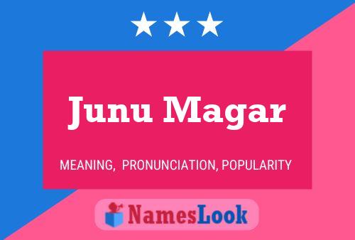 Junu Magar Namensposter