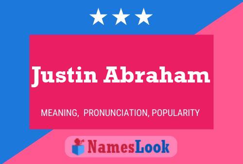 Justin Abraham Namensposter