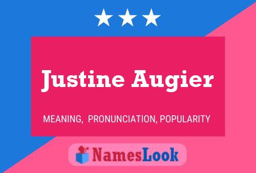 Justine Augier Namensposter