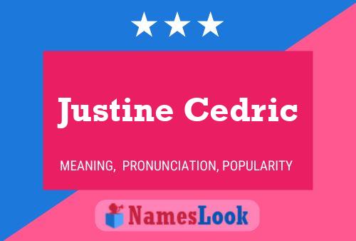 Justine Cedric Namensposter