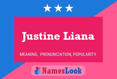 Justine Liana Namensposter