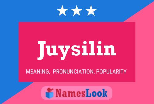 Juysilin Namensposter