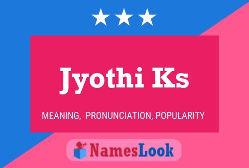 Jyothi Ks Namensposter