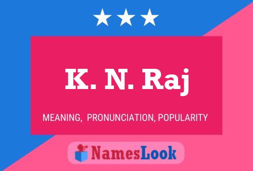 K. N. Raj Namensposter