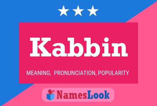 Kabbin Namensposter