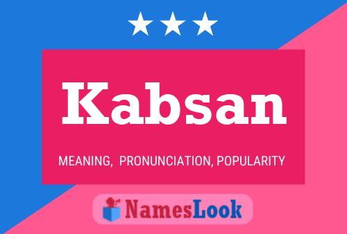 Kabsan Namensposter