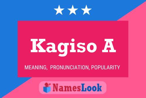 Kagiso A Namensposter