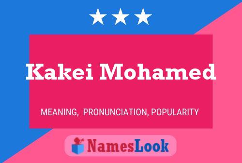 Kakei Mohamed Namensposter