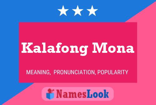 Kalafong Mona Namensposter