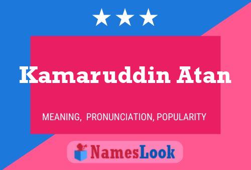 Kamaruddin Atan Namensposter