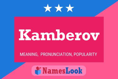 Kamberov Namensposter