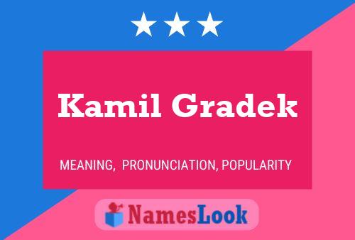 Kamil Gradek Namensposter