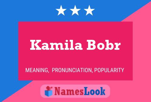 Kamila Bobr Namensposter