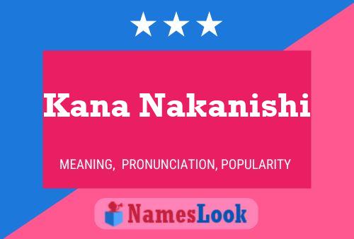 Kana Nakanishi Namensposter