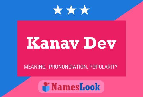 Kanav Dev Namensposter