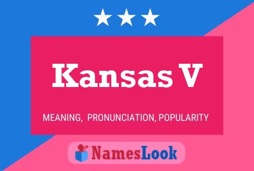 Kansas V Namensposter