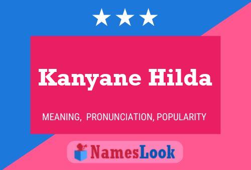 Kanyane Hilda Namensposter