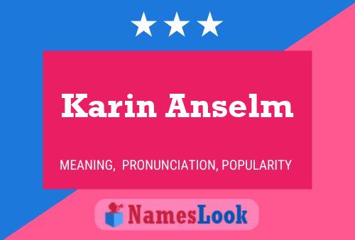 Karin Anselm Namensposter