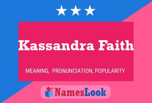 Kassandra Faith Namensposter