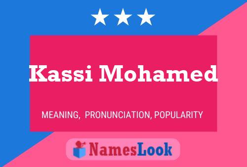 Kassi Mohamed Namensposter