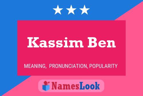 Kassim Ben Namensposter