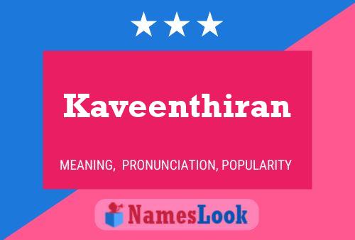 Kaveenthiran Namensposter