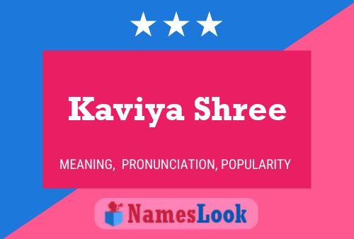 Kaviya Shree Namensposter