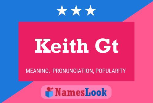 Keith Gt Namensposter