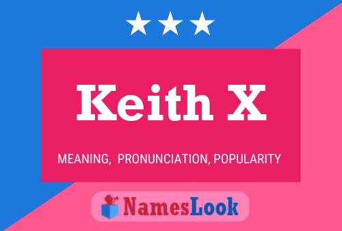 Keith X Namensposter