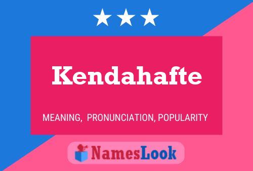 Kendahafte Namensposter