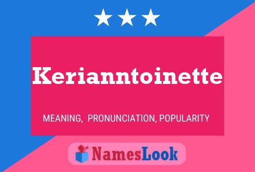 Kerianntoinette Namensposter