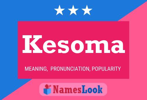 Kesoma Namensposter