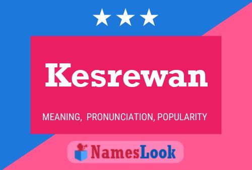 Kesrewan Namensposter