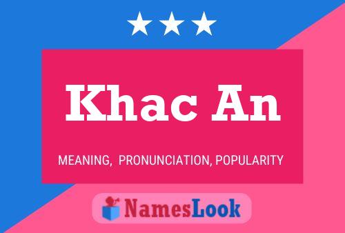 Khac An Namensposter